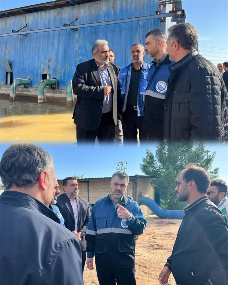 نظارت میدانی مهندس عبیداوی بر تولید و توزیع آب آشامیدنی/ بازگشت تصفیه‌خانه‌های شیبان، گلستان و کوت‌عبدالله به مدار پایدار پس از اجرای اقدامات جهادی